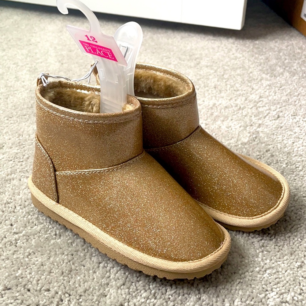 NWT girls size 12 glitter boots